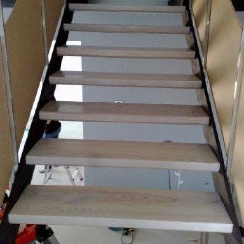 Vista superior de parte de la escalera.