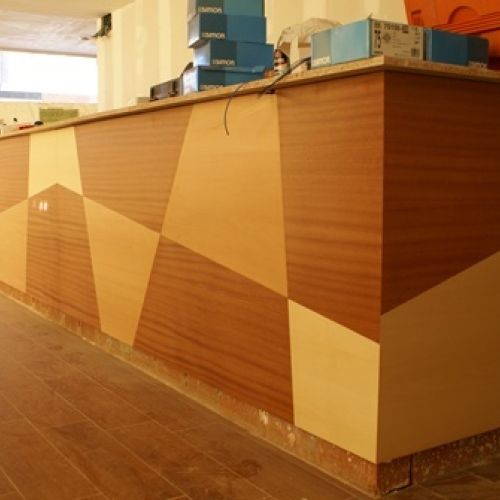 mueble de entrada de cerezo macizo